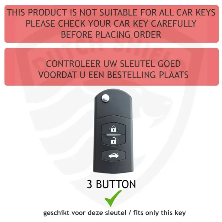 TPU Sleutelhoesje voor Mazda goud C3