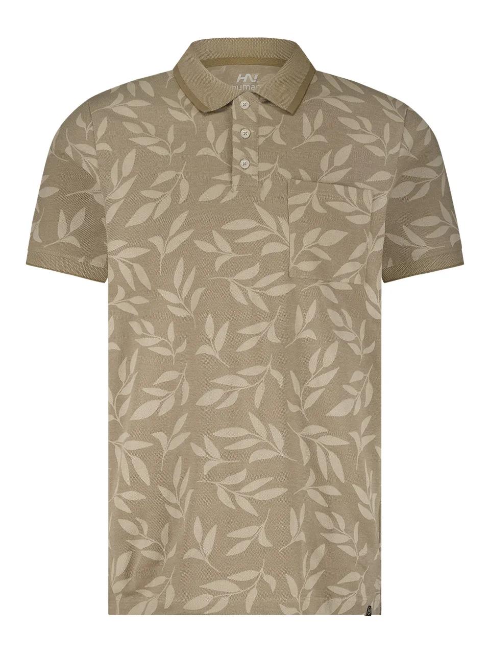 ANWB  Hampton  Polo heren  Human Nature  Lichtbruin   L