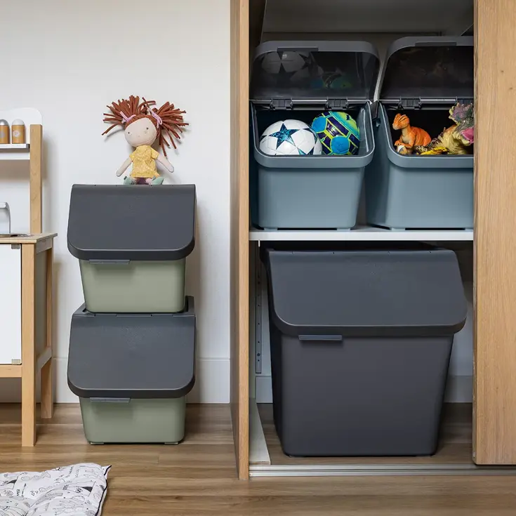 Sigma home - Prullenbak + deksel 45L - 2-dlg
