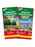 Wegenkaart Letland West en Oost set