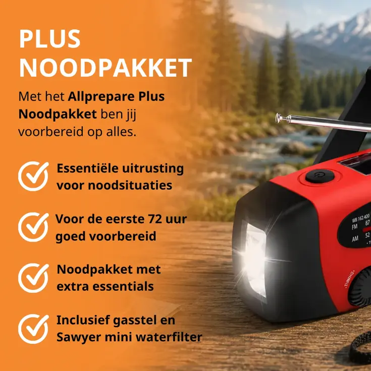 Plus noodpakket