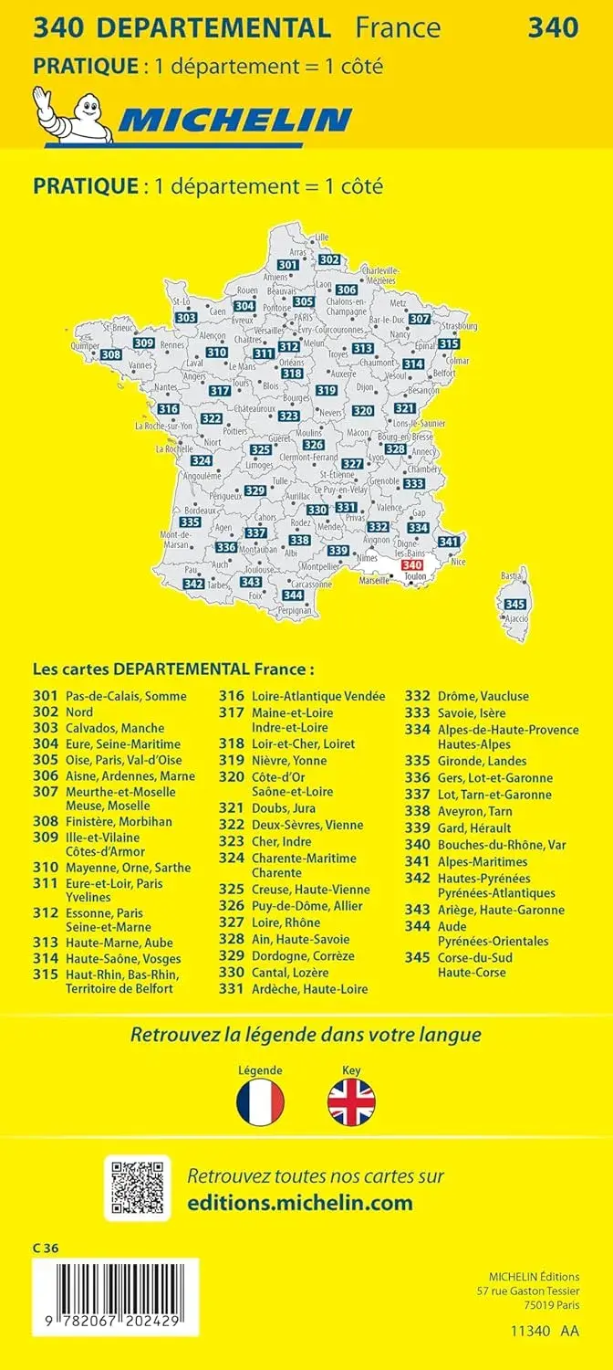 Wegenkaart Local 340 Bouches-du-Rhone