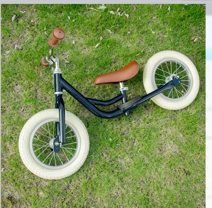 2-in-1 Loopfiets Driewieler met Duwstang