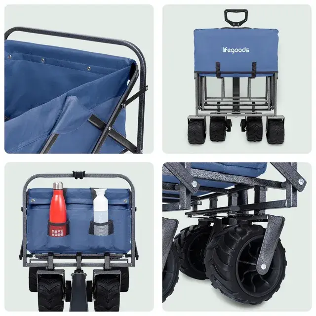 Bolderkar – 80KG – 94L – Blauw