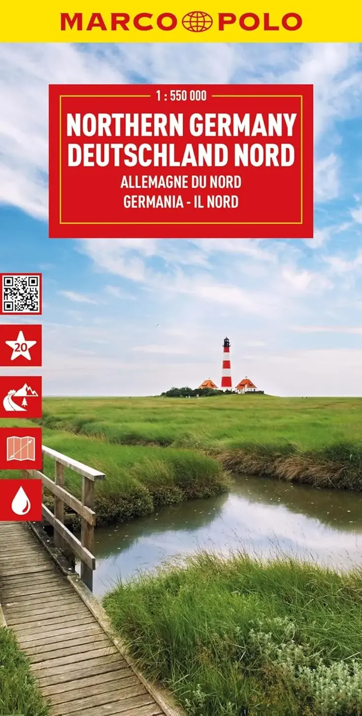 Wegenkaart Duitsland Noord