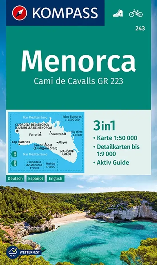 Kompass Wandelkaart WK243 Menorca