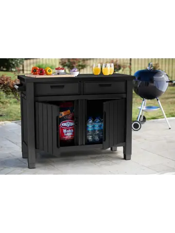 Keter Unity XL Barbecuetafel met lades - 207L