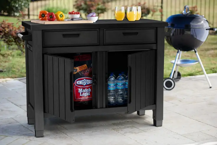 Keter Unity XL Barbecuetafel met lades - 207L