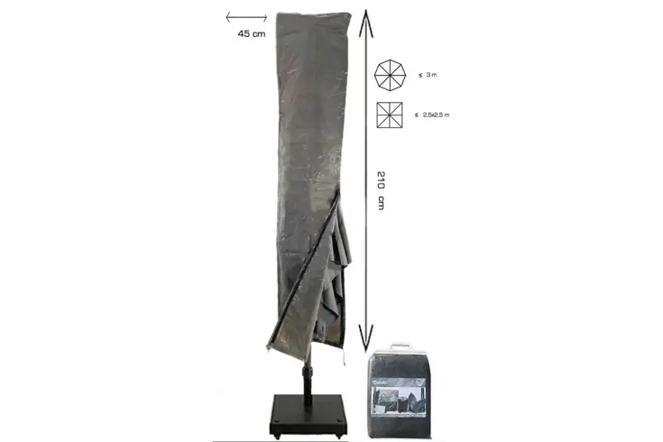 Zweefparasol hoes 210x45 cm - Basic