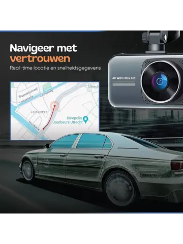 2CH Dashcam - WiFi GPS 4K 64GB - D1 Pro Dashcam