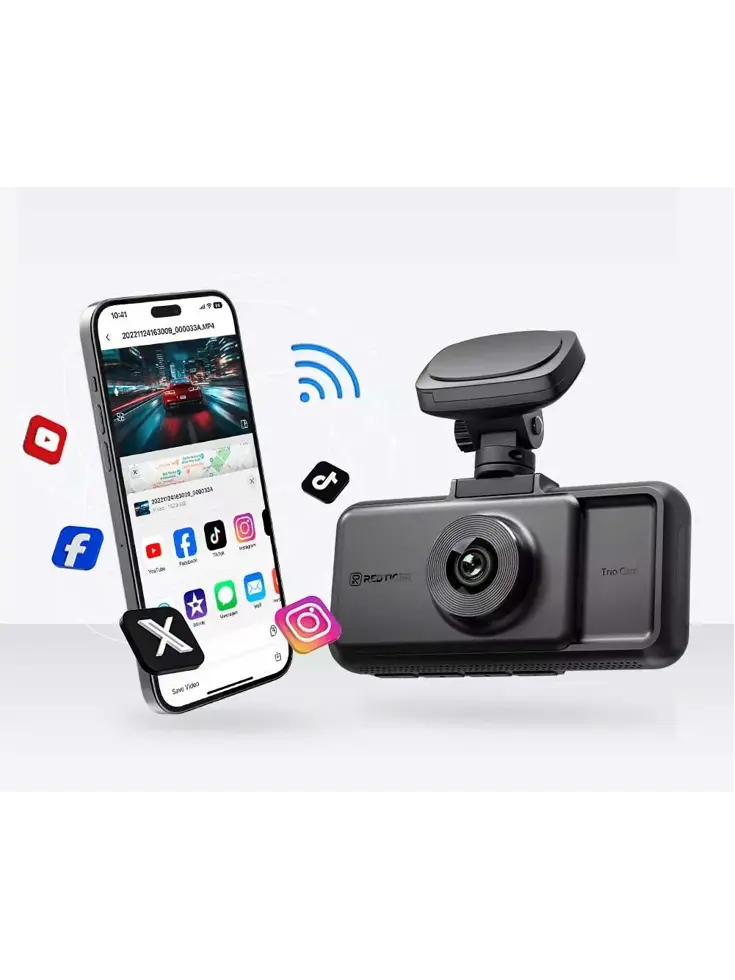 A6 3CH 2K Touch Wifi GPS 64gb dashcam