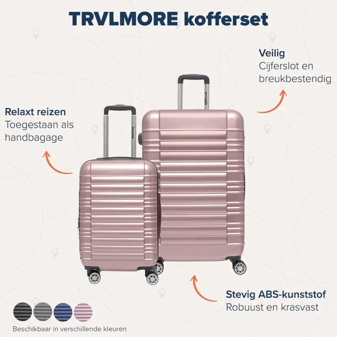 TRVLMORE Kofferset - 2 Delig - 38L
