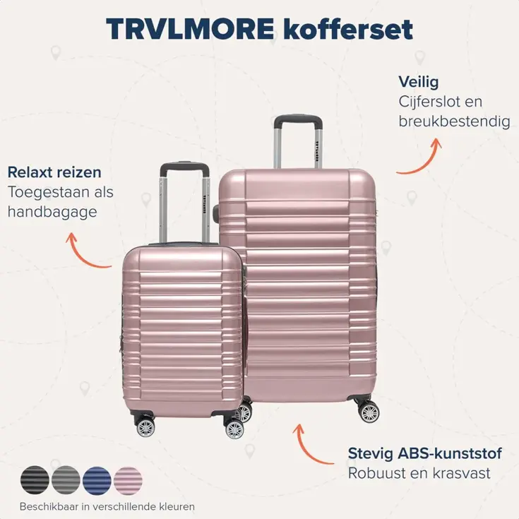 TRVLMORE Kofferset - 2 Delig - 38L