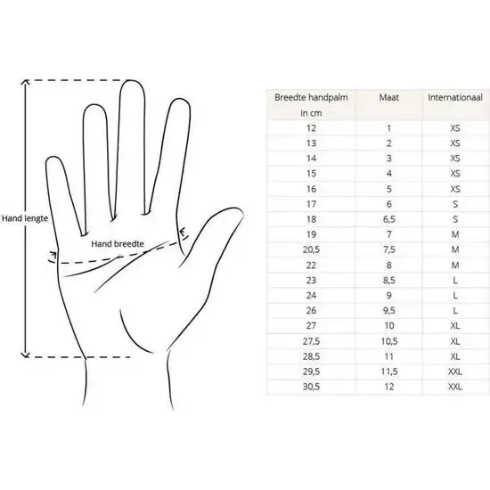 Touchscreen winterhandschoenen