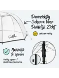 Doorzichtige Koepelparaplu