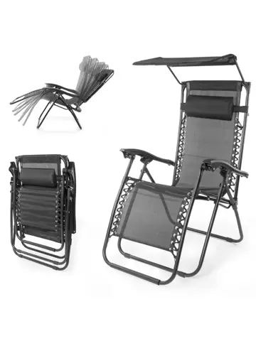 LifeGoods Opvouwbare Tuinstoelen - 2-pack