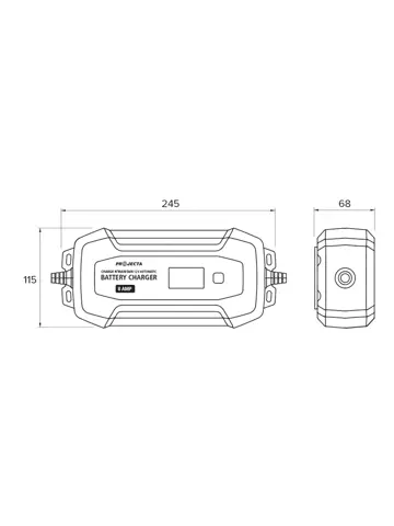 AC080 8 fase autom. acculader, 8,0 A, 12 V