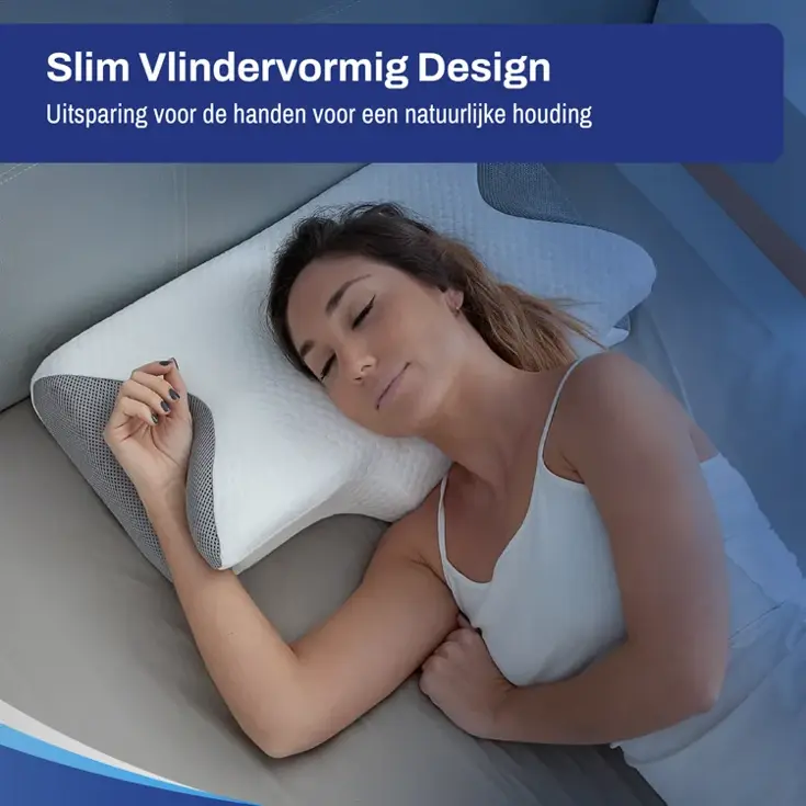 Vlinderkussen  Hoofdkussen Traagschuim Anti Snurk