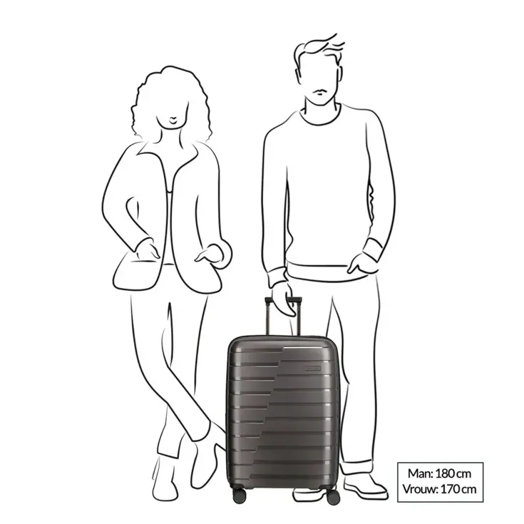 Air Base 4 Wiel Trolley M Expandable  | 71 L