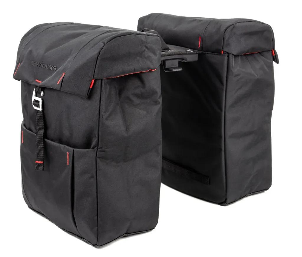 New Looxs  Dubbele Fietstas Vigo Atran 37 L  Zwart main product image