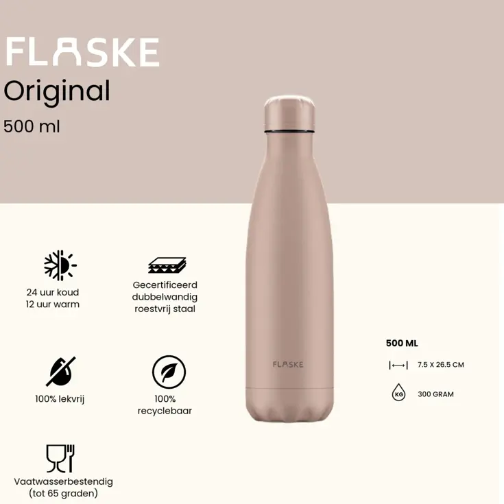 Drinkfles RVS 500 ml