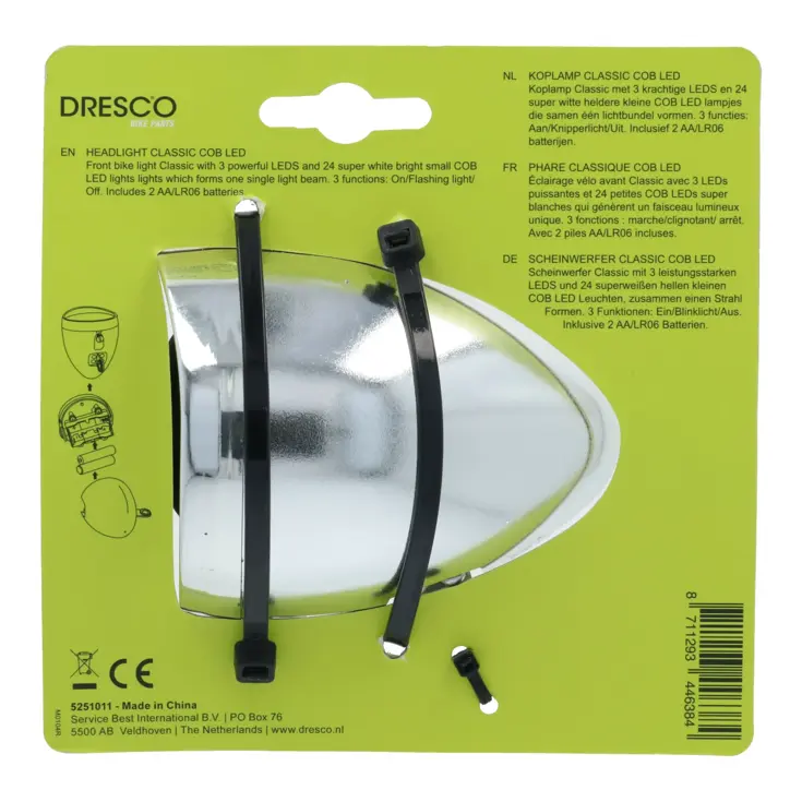Classic koplamp met 3 LED’s en 24 COB lampjes