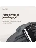 Aluminium Bagagelabel – 2 stuks – Zwart