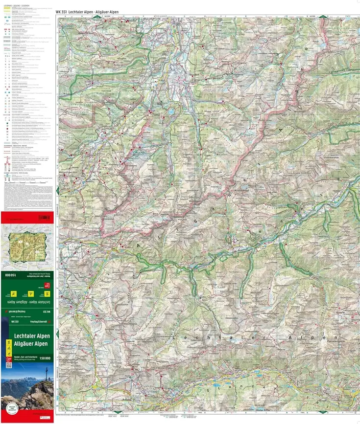 Wandelkaart WK351 Lechtaler Alpen