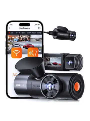 N4 Pro Triple 3CH 4K Wifi GPS dashcam