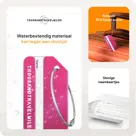 Aluminium kofferlabels – 4 stuks – Roze