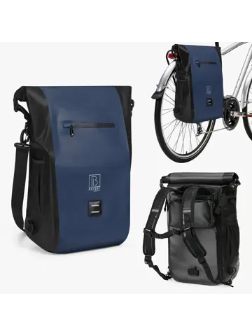 Brisby 40-52L 3-in-1 rolltop fietstassen