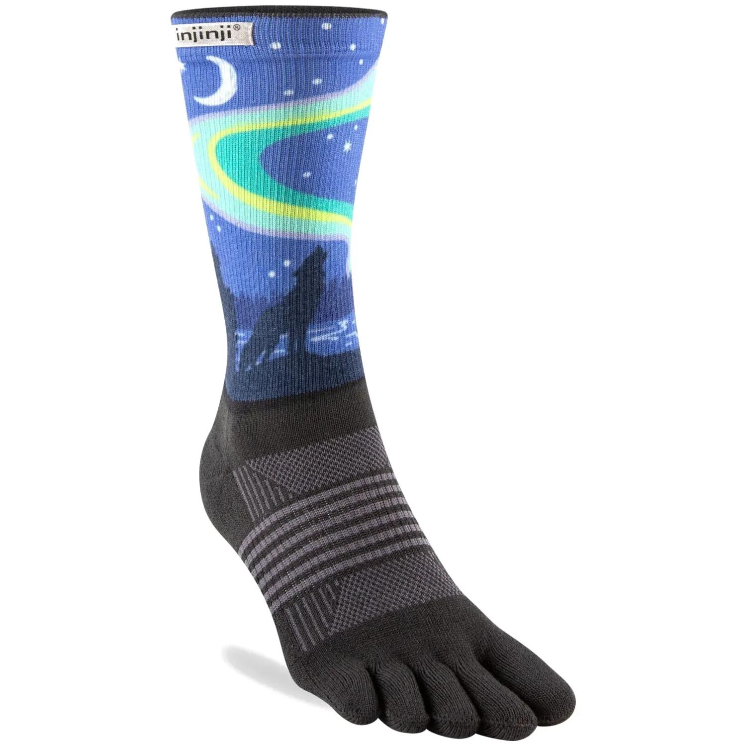 Injinji  Women's Trail Midweight Crew  sokken  Purple-Yellow main product image