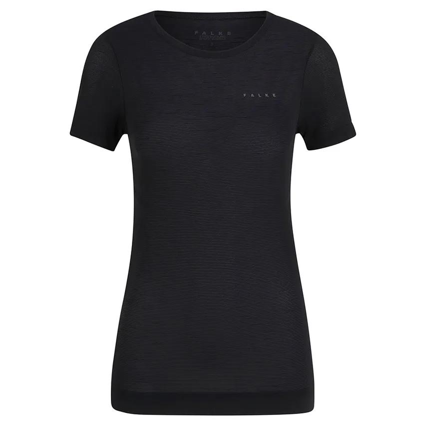 Falke   O-hals Shirt Ultralight  Dames  Zwart