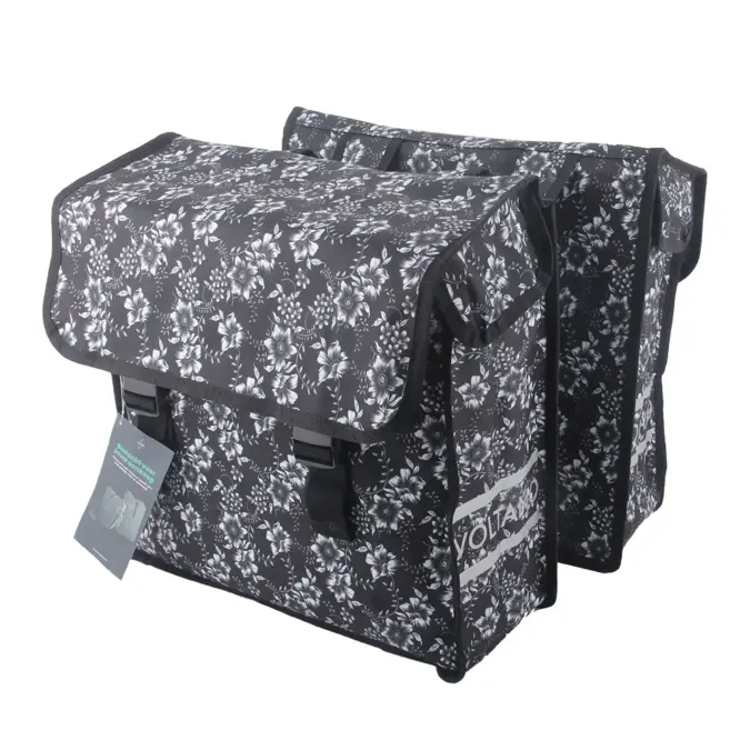 Voltano Dubbele Fietstas Floral Elegance