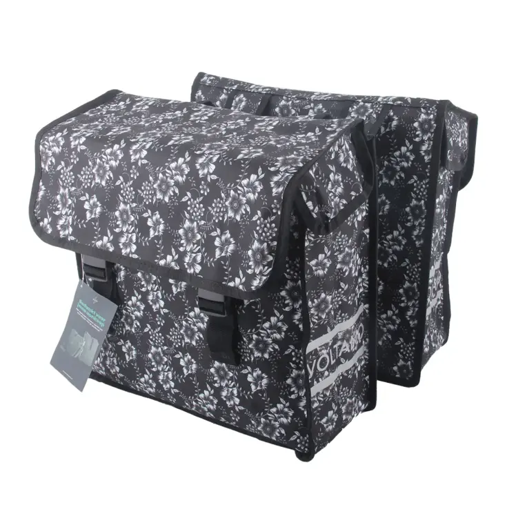 Voltano Dubbele Fietstas Floral Elegance