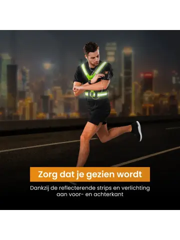 Hardloopvest oplaadbaar + Sportarmband