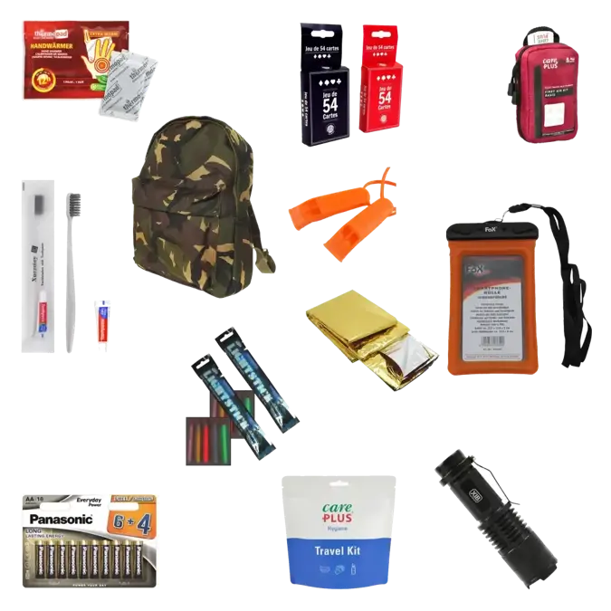 Evacuatierugzak voor 1 kind - SOS Central