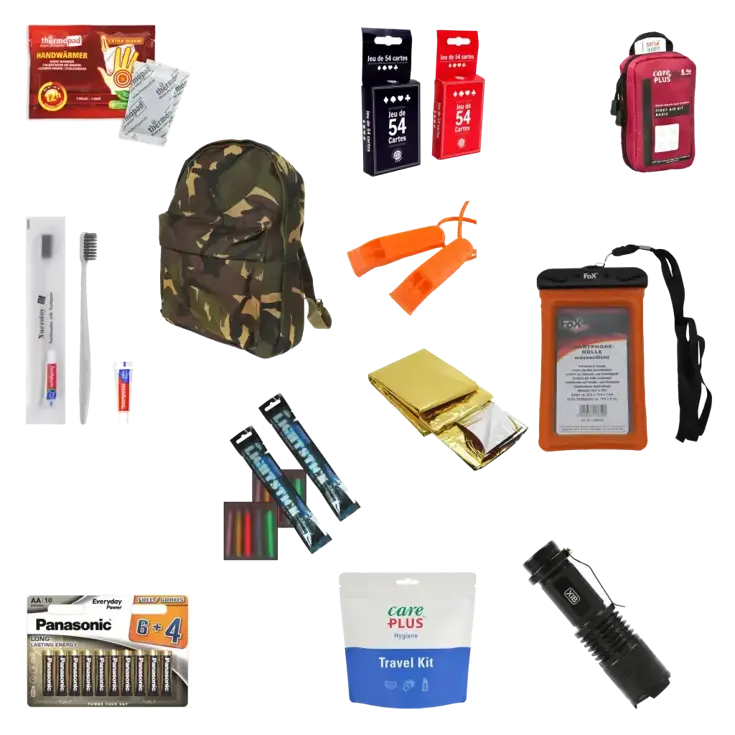 Evacuatierugzak voor 1 kind - SOS Central