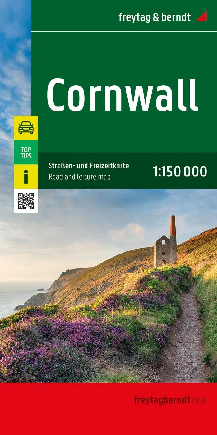 Wegenkaart Cornwall