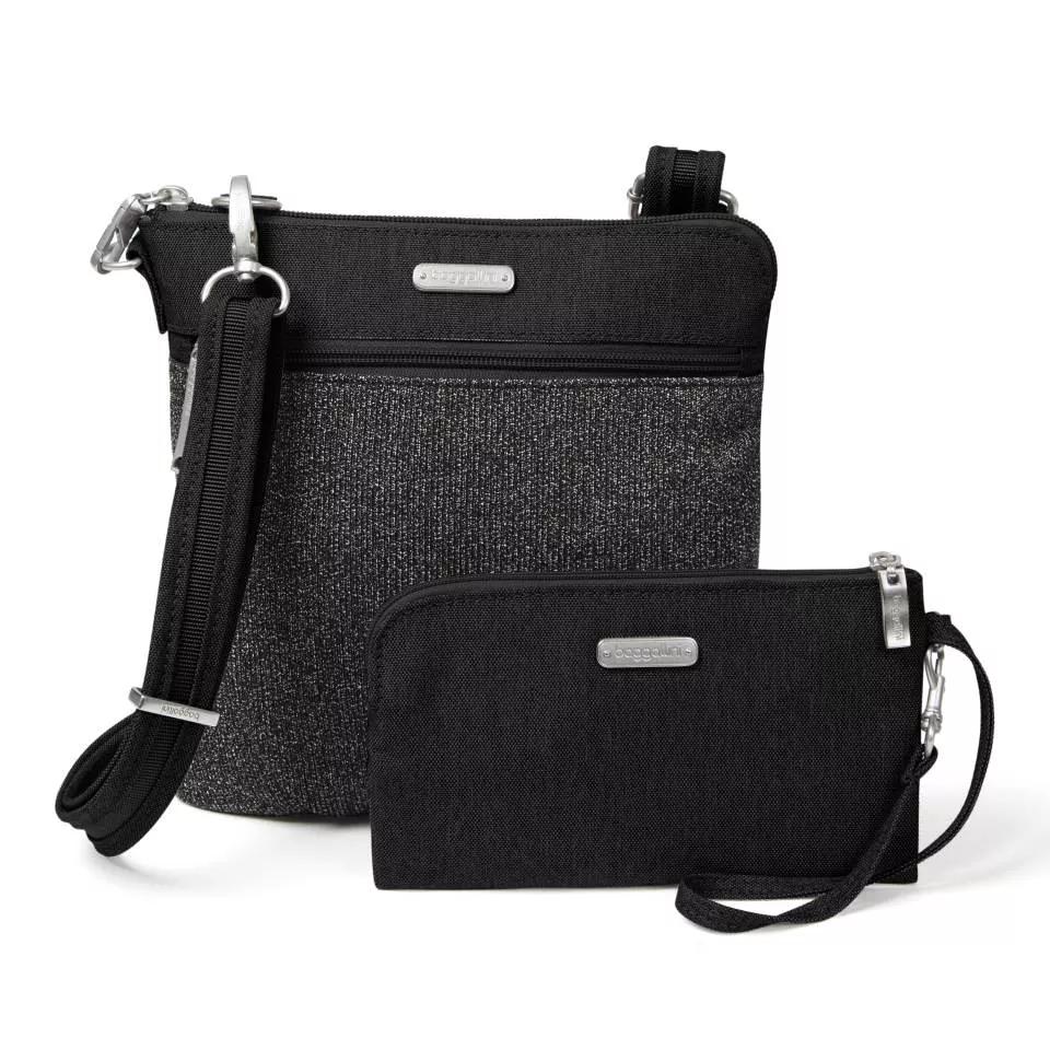 Baggallini  Bagg Anti-diefstal Slim Crossbody tas  Zwart main product image