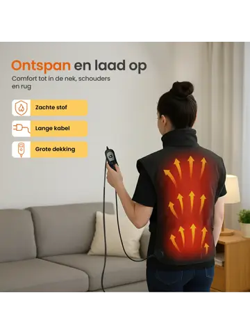 Elektrische Deken Voor Rug en Nek - 90 x 60cm