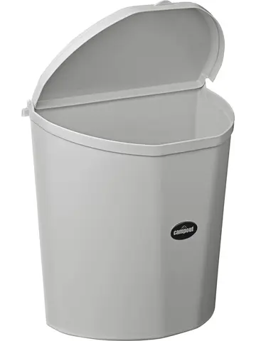 Campout Afvalbak 10L – Geurdicht – Grijs