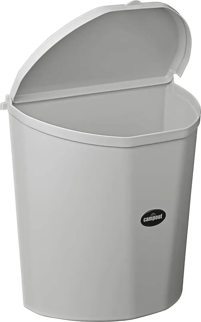 Campout Afvalbak 10L – Geurdicht – Grijs
