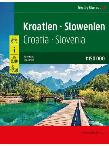 Wegenatlas Kroatië en Slovenië