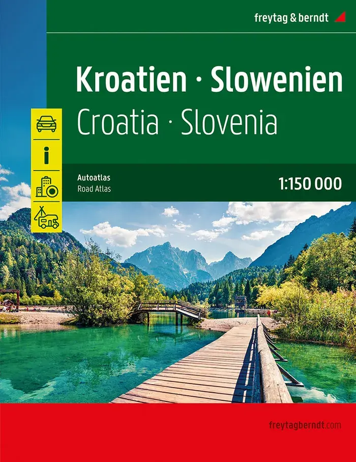 Wegenatlas Kroatië en Slovenië