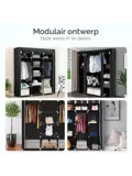 Opvouwbare Kledingkast 175x150x45cm