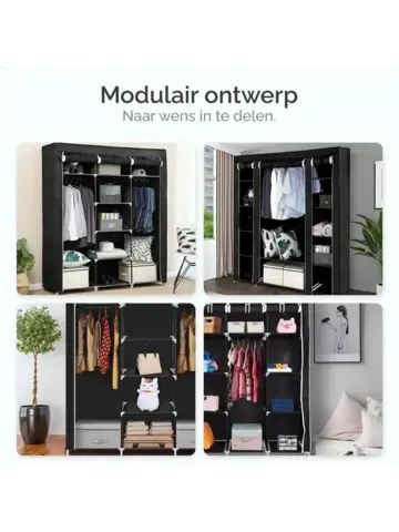Opvouwbare Kledingkast 175x150x45cm