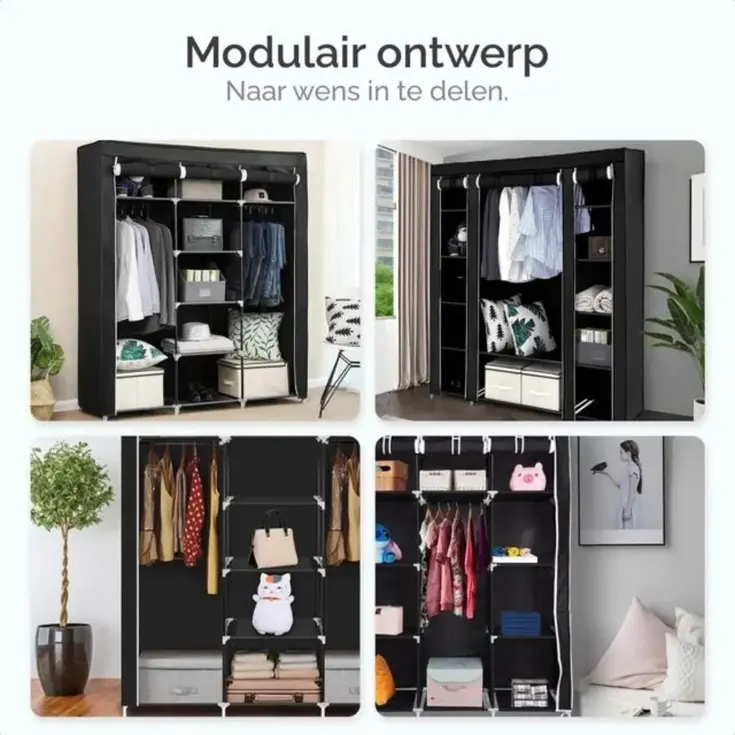 Opvouwbare Kledingkast 175x150x45cm