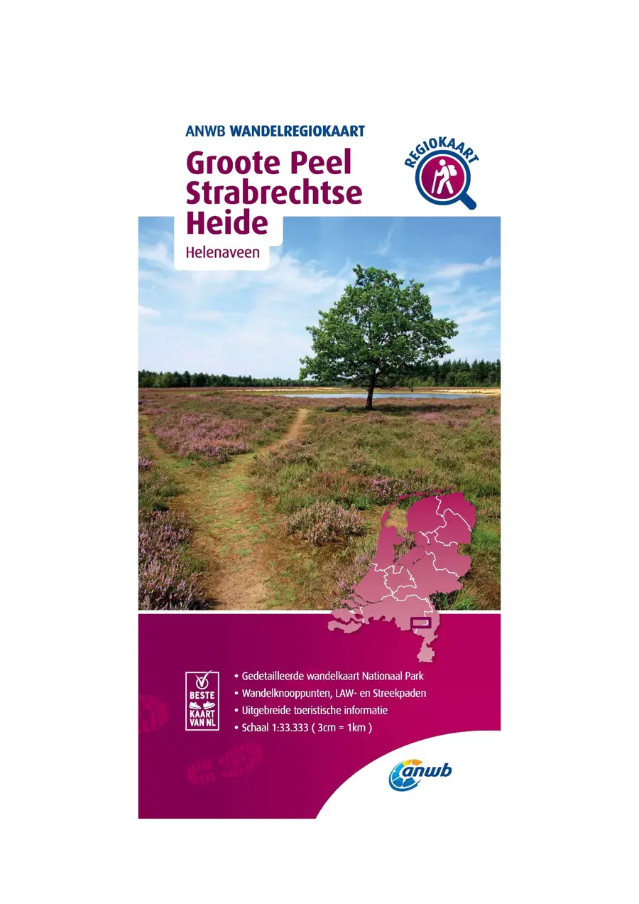 ANWB Wandelkaart Groote Peel en Strabrechtse Heide