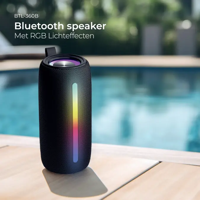 Denver BTL360B Bluetooth Speaker Lichteffect